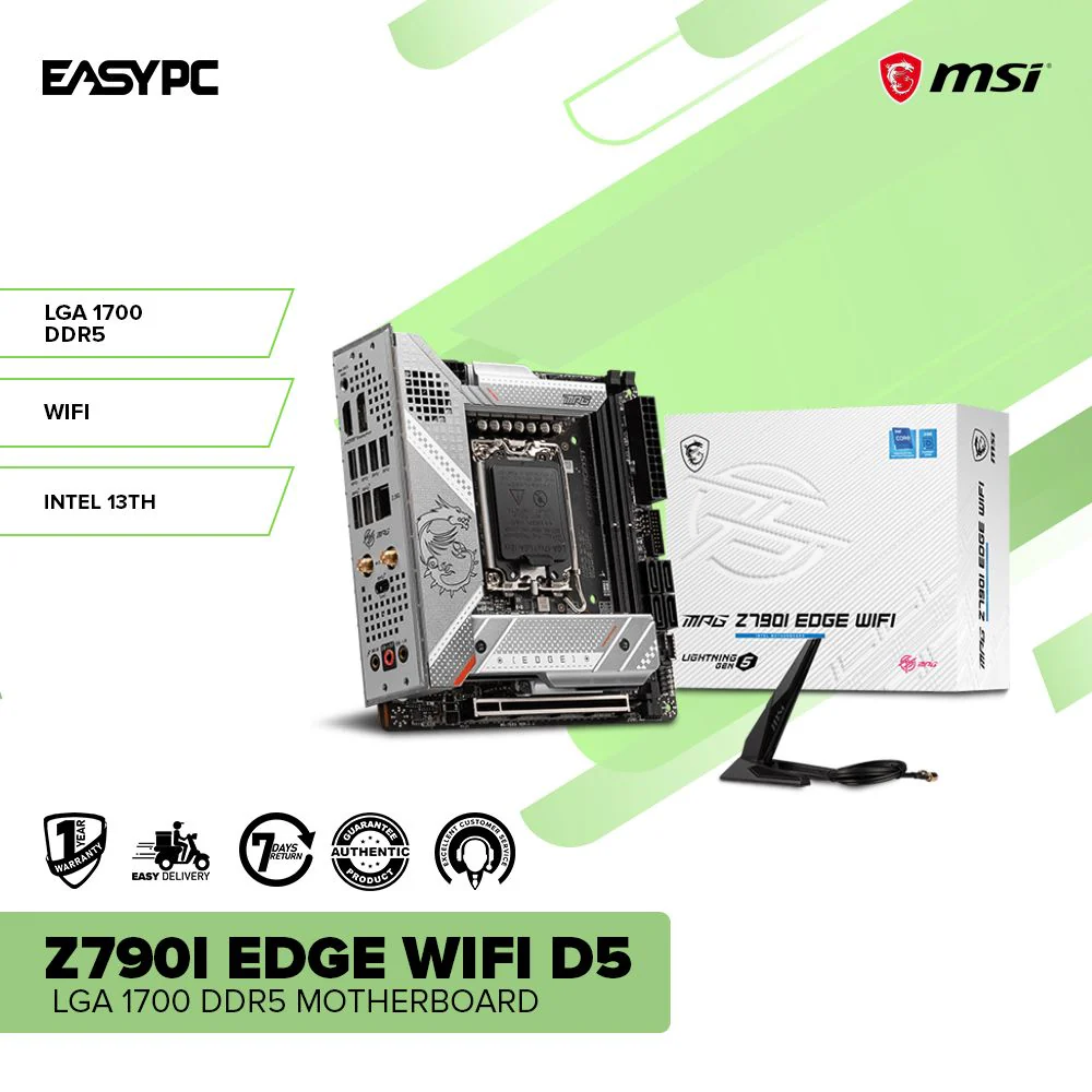 MSI Z790i Edge Wifi D5 LGA 1700 DDR5 Motherboard - Image 2