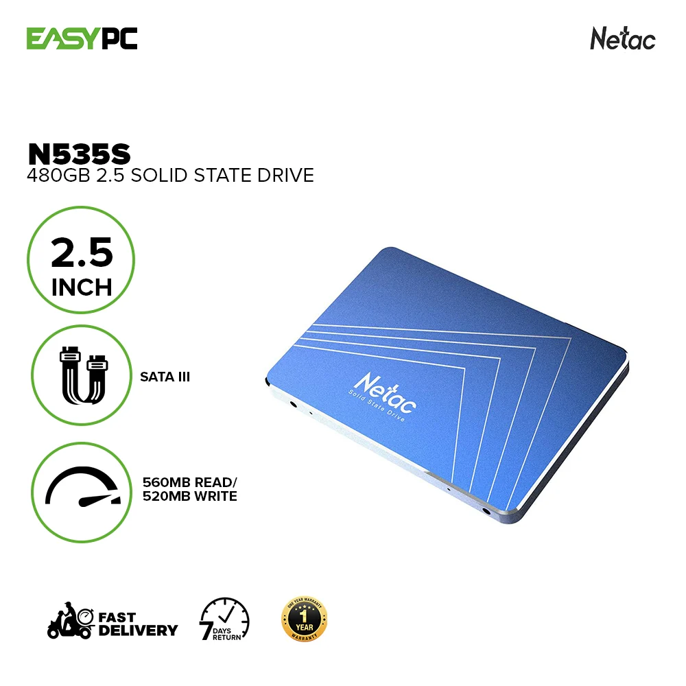 Netac N535S 120GB/240GB/480GB 2.5 Inch, 560mb read / 520mb write SATA III Solid State Drive - Image 12
