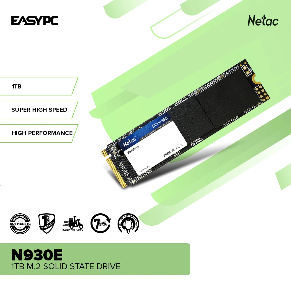 Netac N930E 512GB or 1TB M.2 Solid State Drive N930E SSD supports PCIe Gen3 and NVMe 1.3. - Image 6