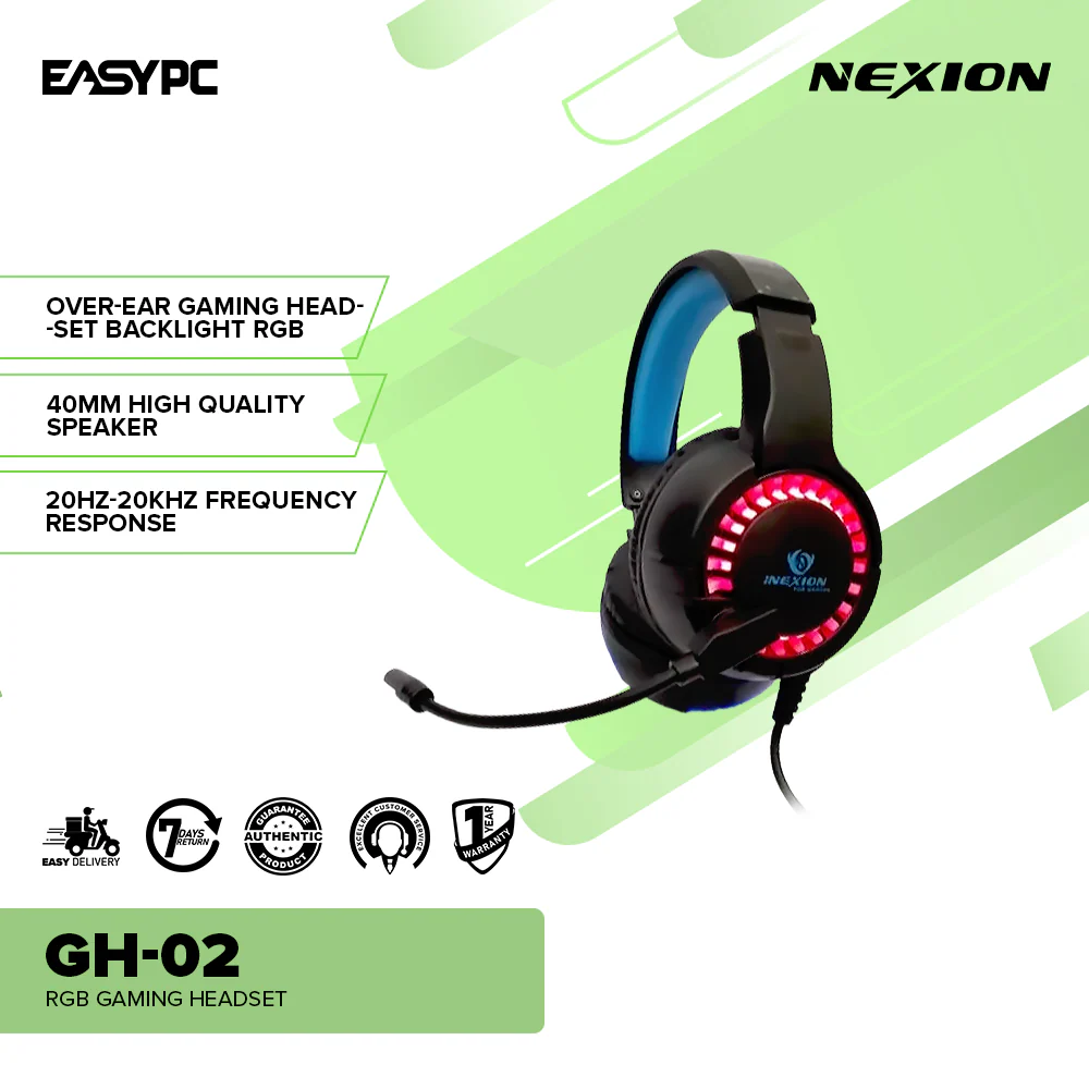 Nexion GH-02 RGB Gaming Headset - Image 2