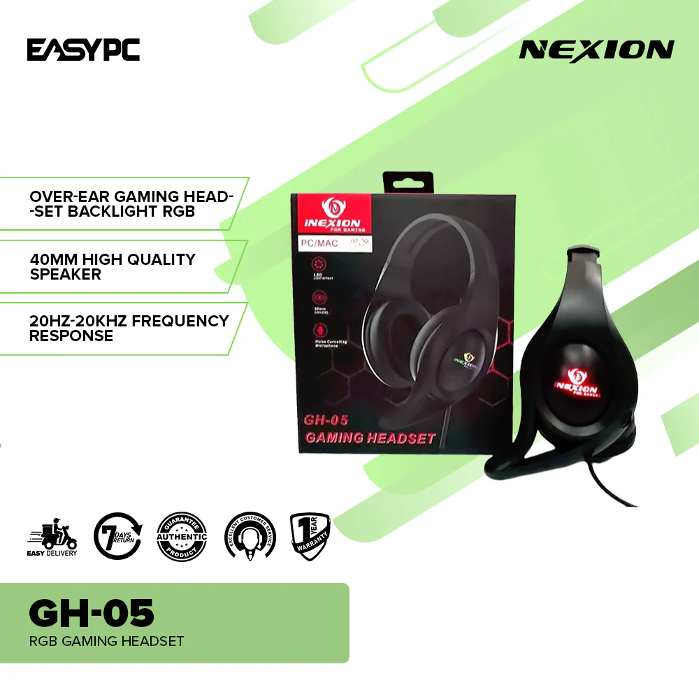 Nexion GH-05 RGB Gaming Headset - Image 2