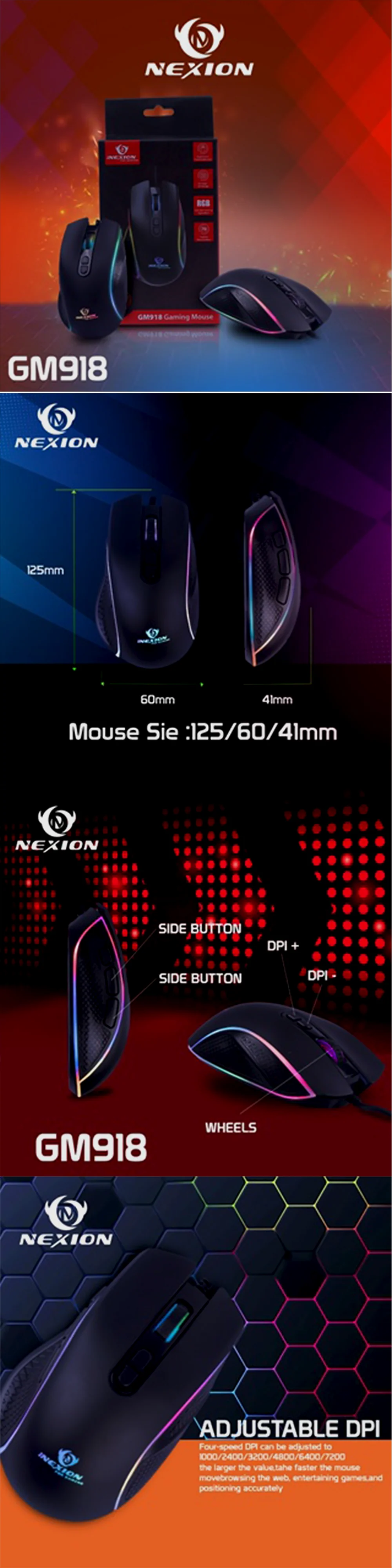 Nexion GM918 Gaming Mouse - Image 5