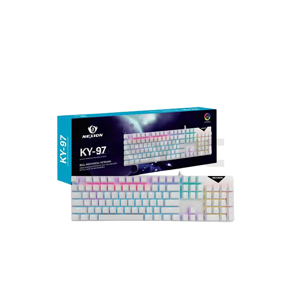 Nexion KY-97 RGB Mechanical Keyboard White - Image 3
