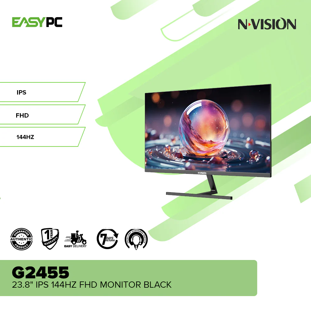 Nvision G2455 23.8" IPS 144Hz FHD Monitor Black - Image 4