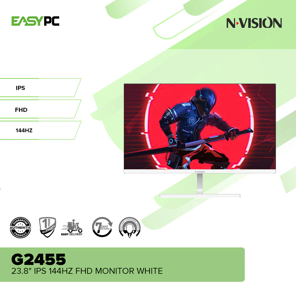 Nvision G2455 23.8" IPS 144Hz FHD Monitor White - Image 4