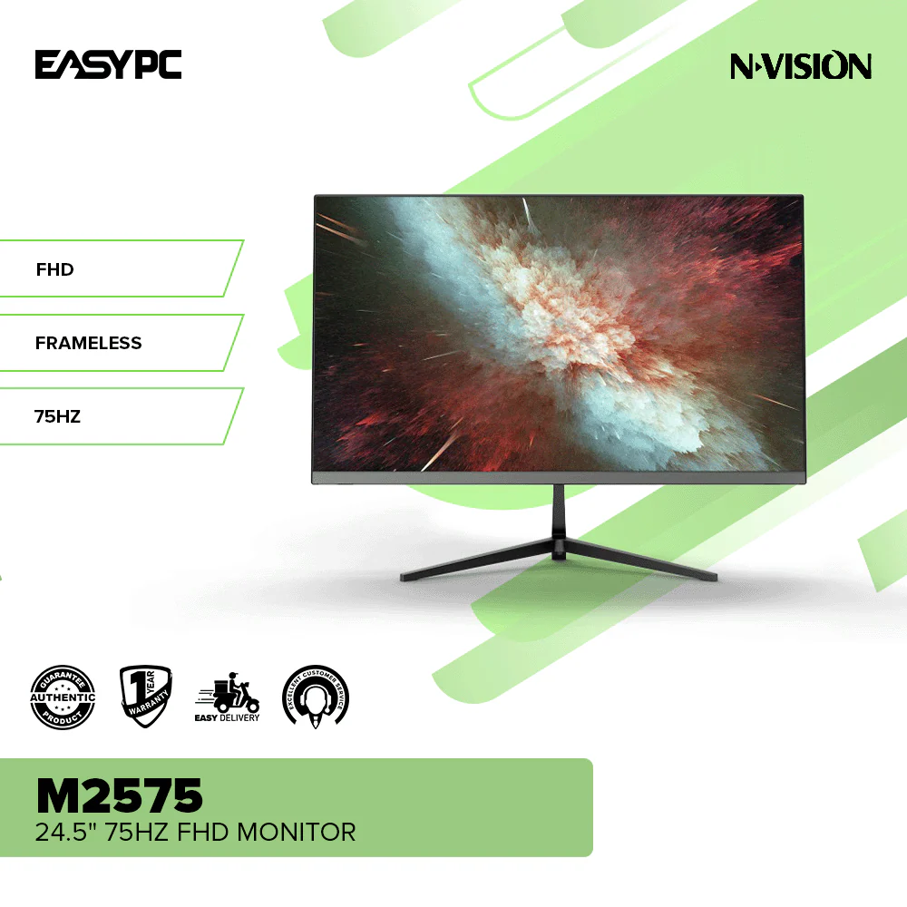 Nvision M2575 24.5" 75HZ FHD Monitor - Image 2
