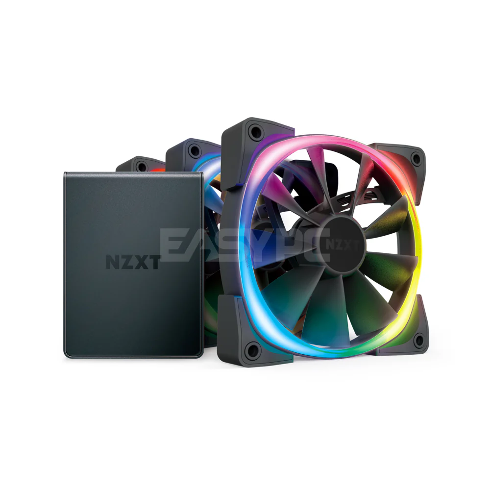 Nzxt Aer 2 HF-2812C-T1 3in1 120mm RGB Starter Kit and Hue 2 Controller