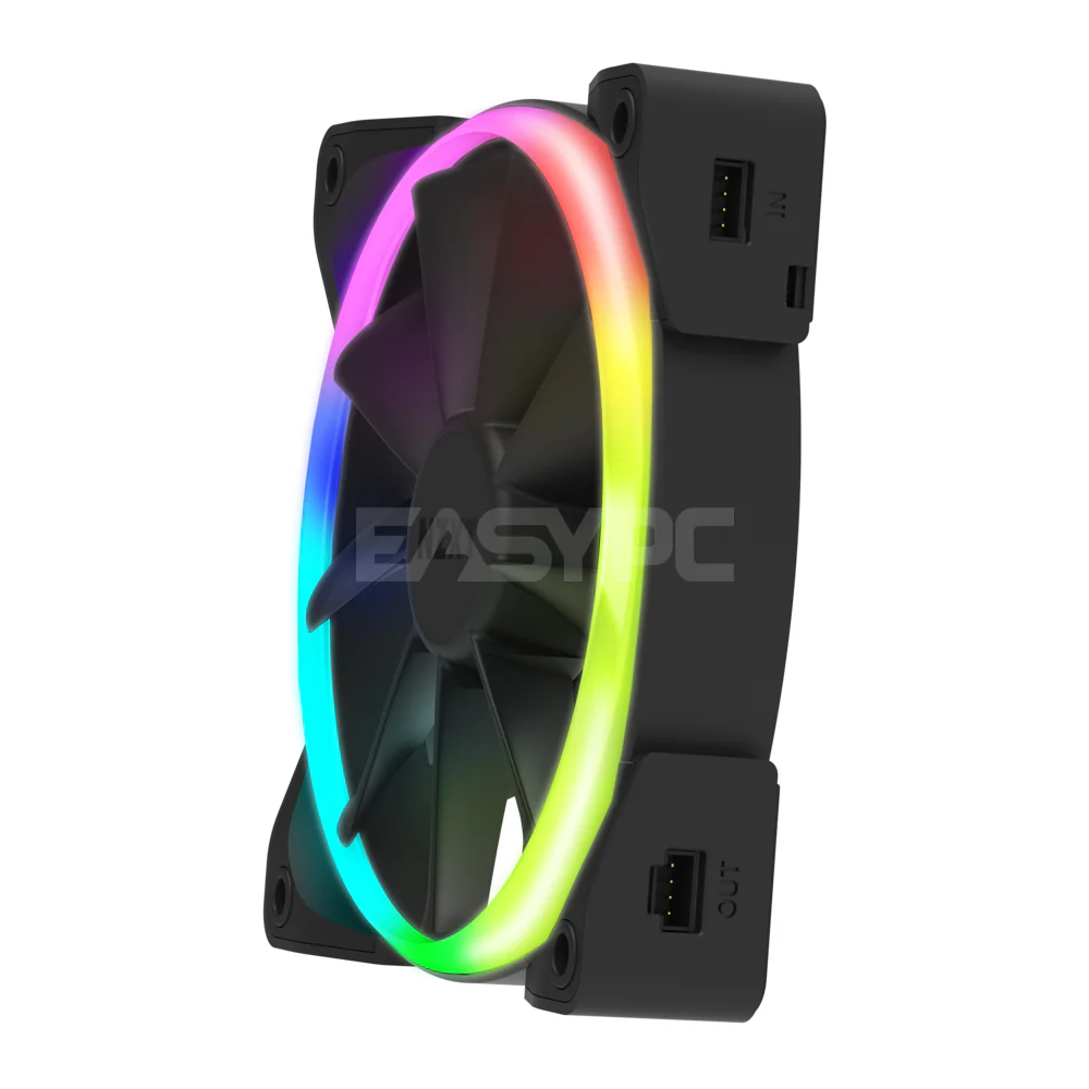 Nzxt Aer 2 HF-2814C-D1 3in1 140mm RGB Starter Kit and Hue 2 Controller - Image 3