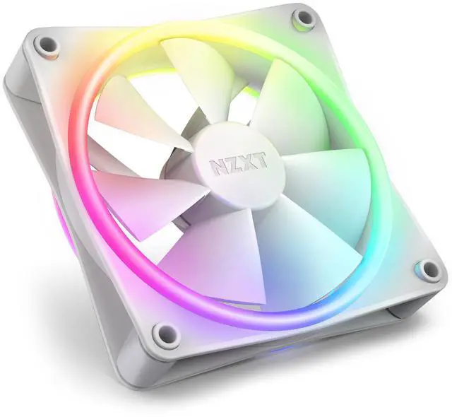 NZXT F120 RGB Duo Triple Pack (RF-D12TF-W1) with RGB Controller Chassis Fan White - Image 3