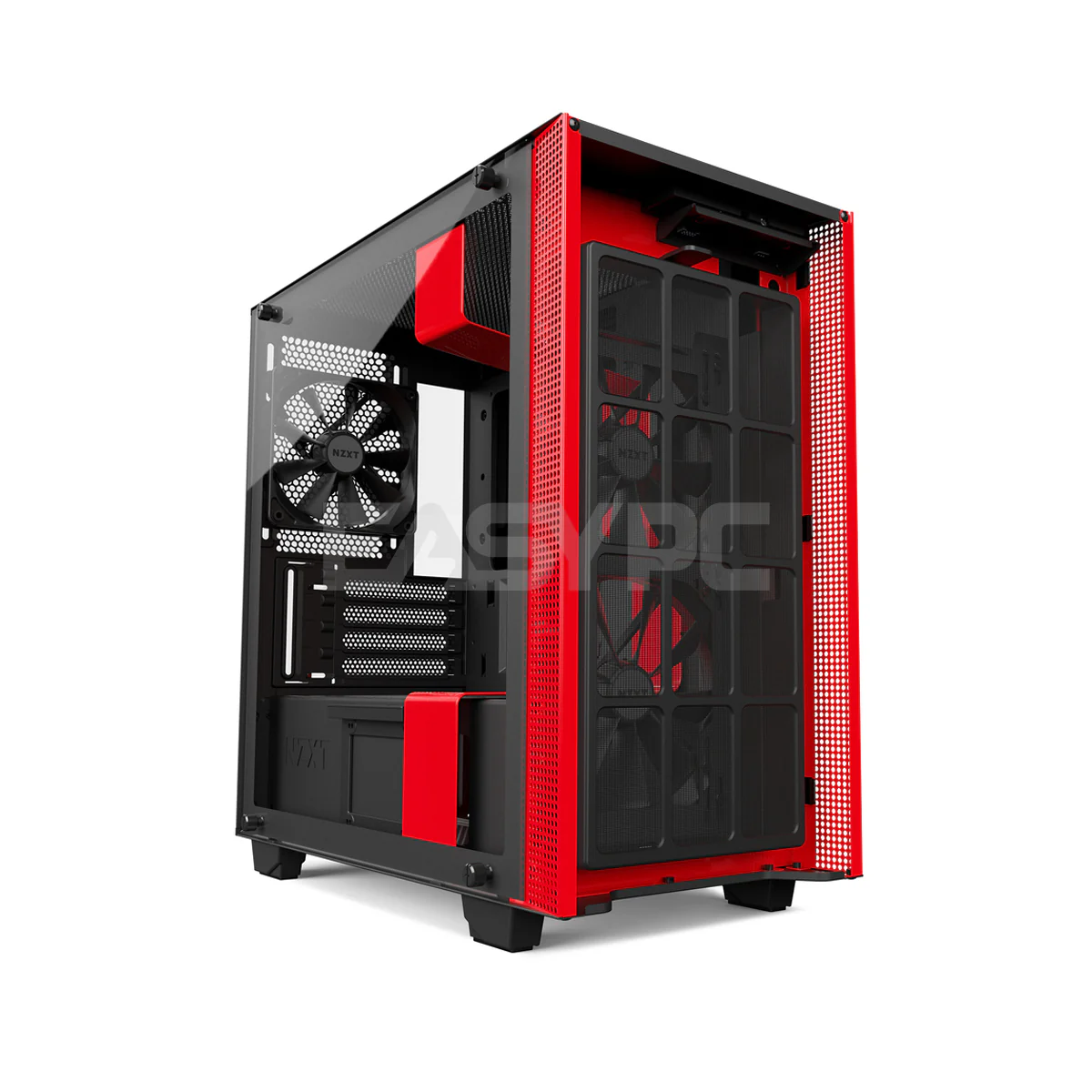 NZXT H400 Mini ITX Case Black Red - Image 2