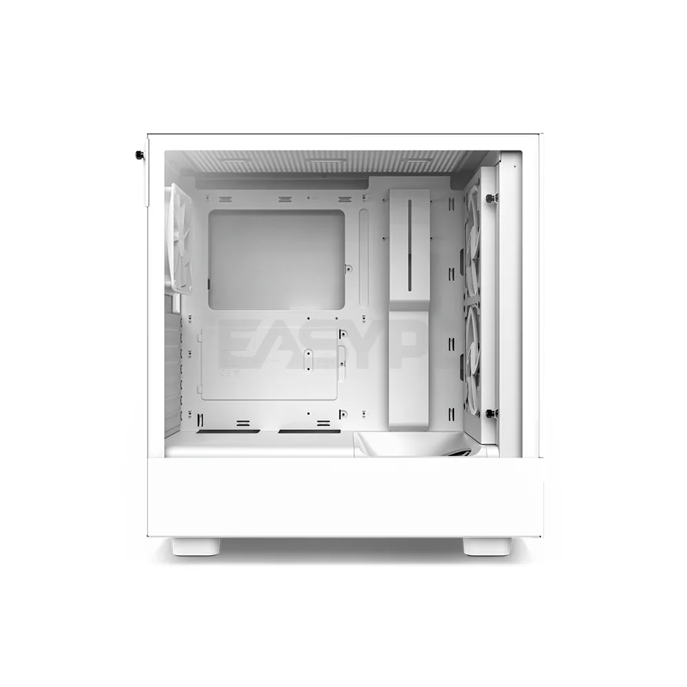NZXT H5 Flow Compact CC-H51FW-01 Mid-Tower Airflow Gaming Case White - Image 3