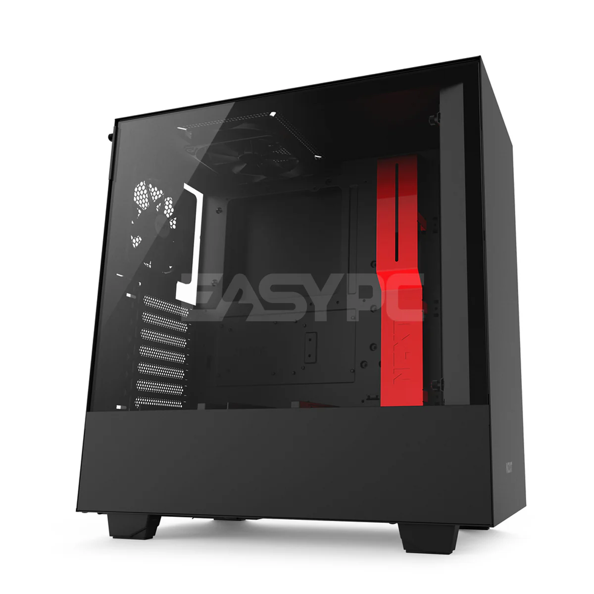 NZXT H500 Mid Tower Case Black Red