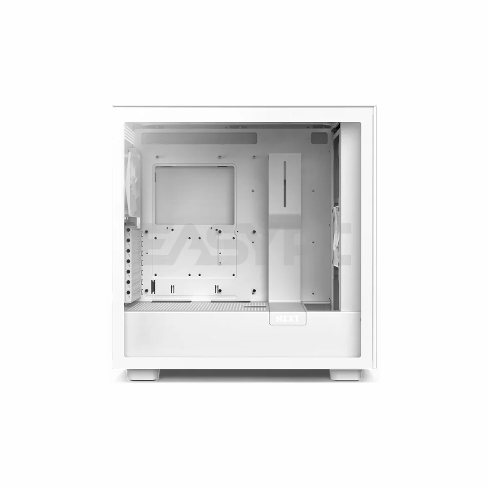 NZXT H7 Flow CM-H71FW-R1 ATX Tempered Glass Gaming PC Case RGB White - Image 3