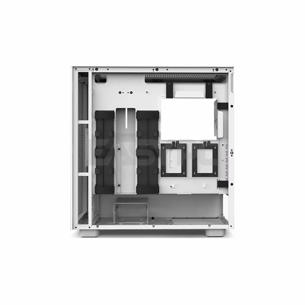 NZXT H7 Flow CM-H71FW-R1 ATX Tempered Glass Gaming PC Case RGB White - Image 4