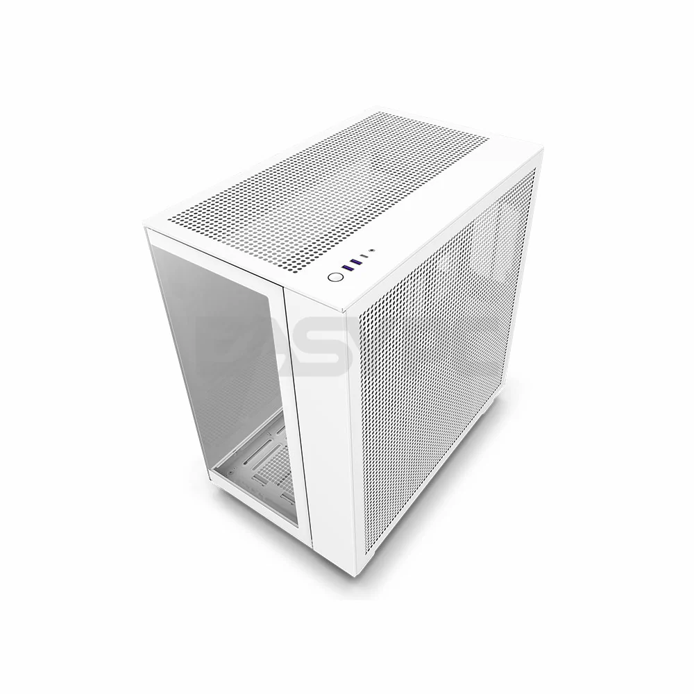 NZXT H9 Flow Mid Tower ATX Gaming PC Case White - Image 4