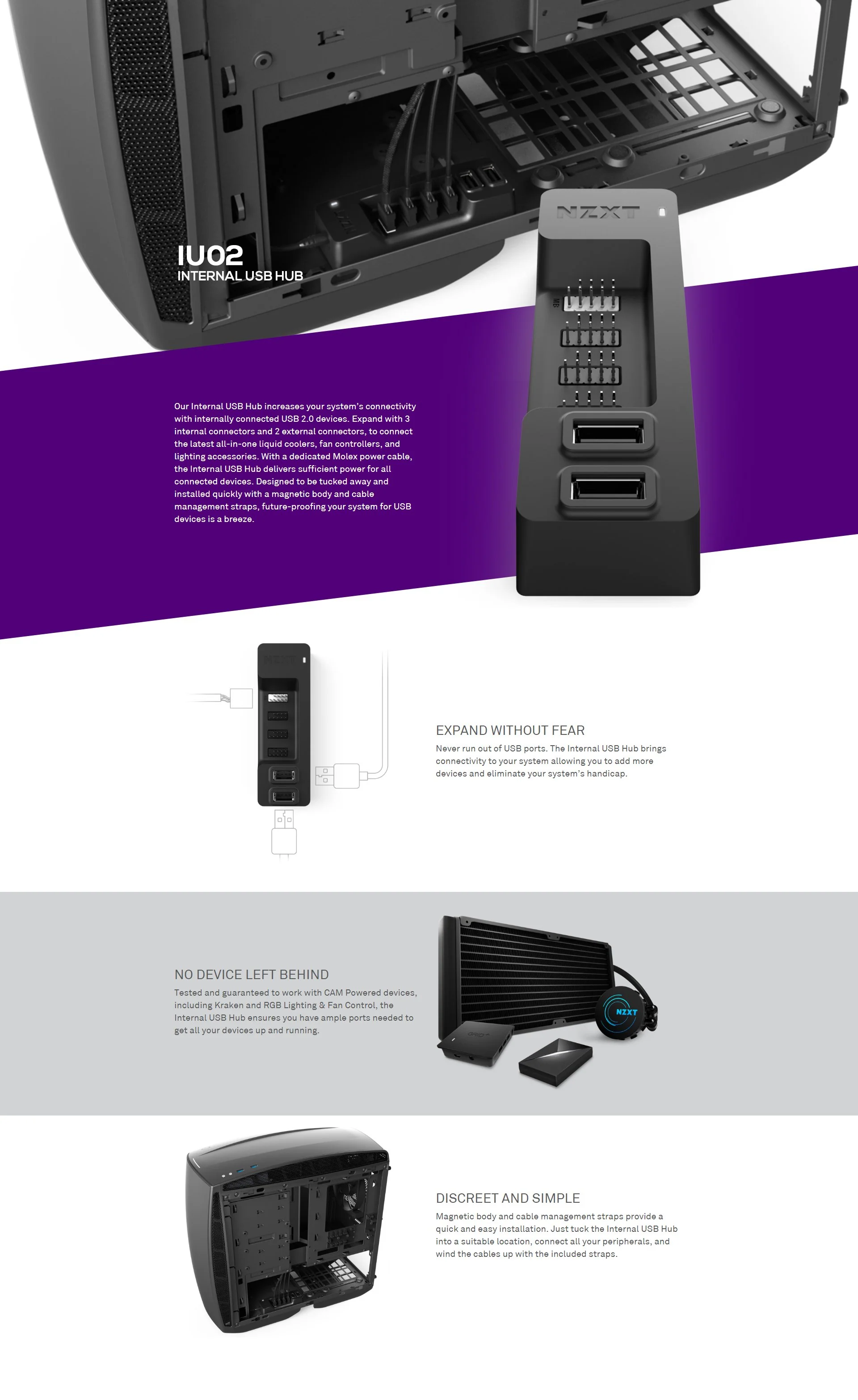NZXT IU02 Internal USB Hub - Image 4