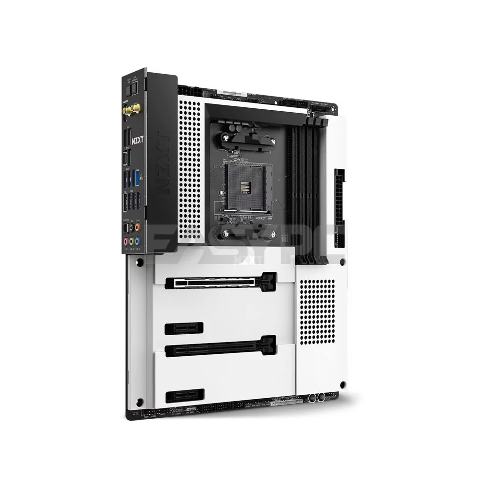 NZXT N7 B550 Socket Am4 Ddr4 Motherboard White - Image 3