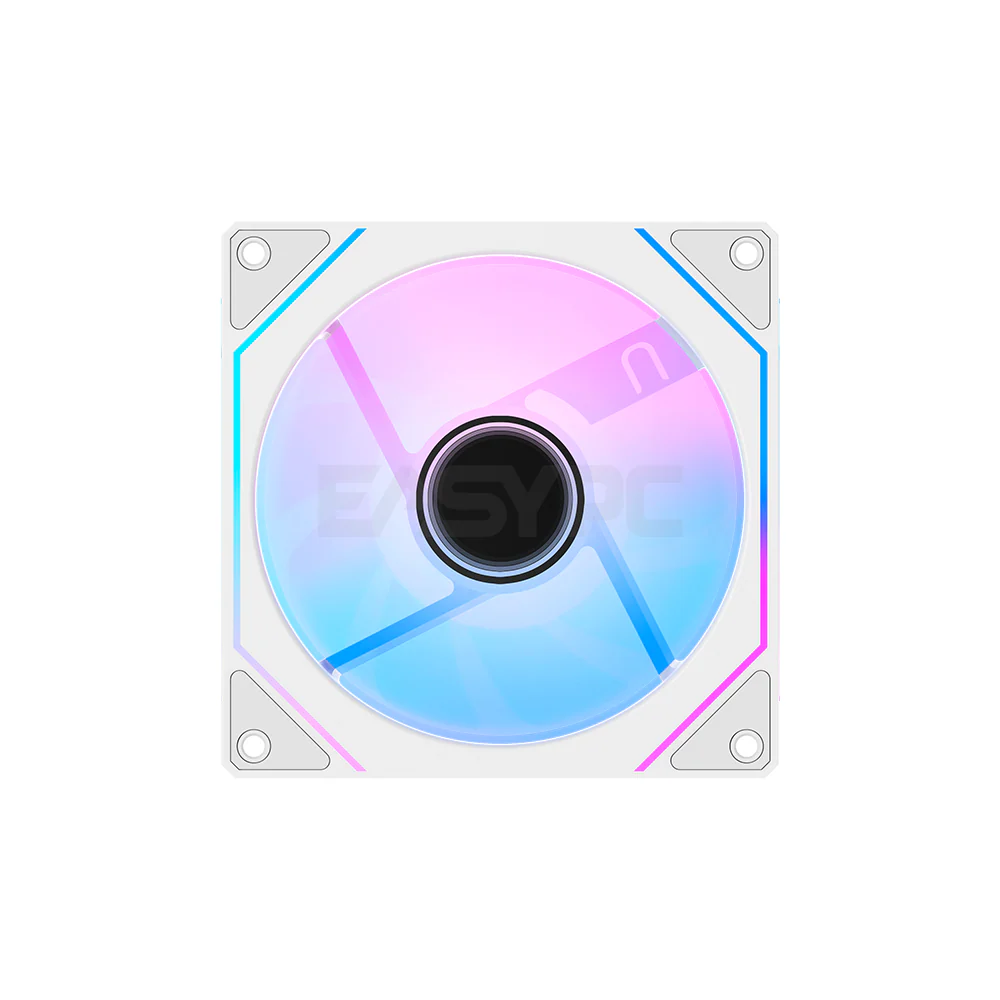 OCYPUS GAMMA F12 ARGB REVERSE BLADE CHASSIS FAN WHITE - Image 3