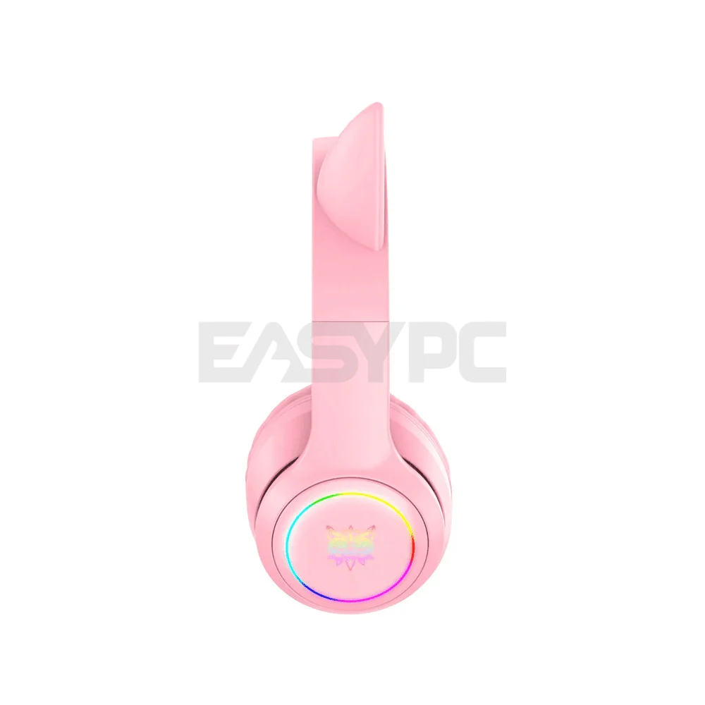ONIKUMA B90 RGB Bluetooth 5.0 Wireless Gaming Headset Pink - Image 4