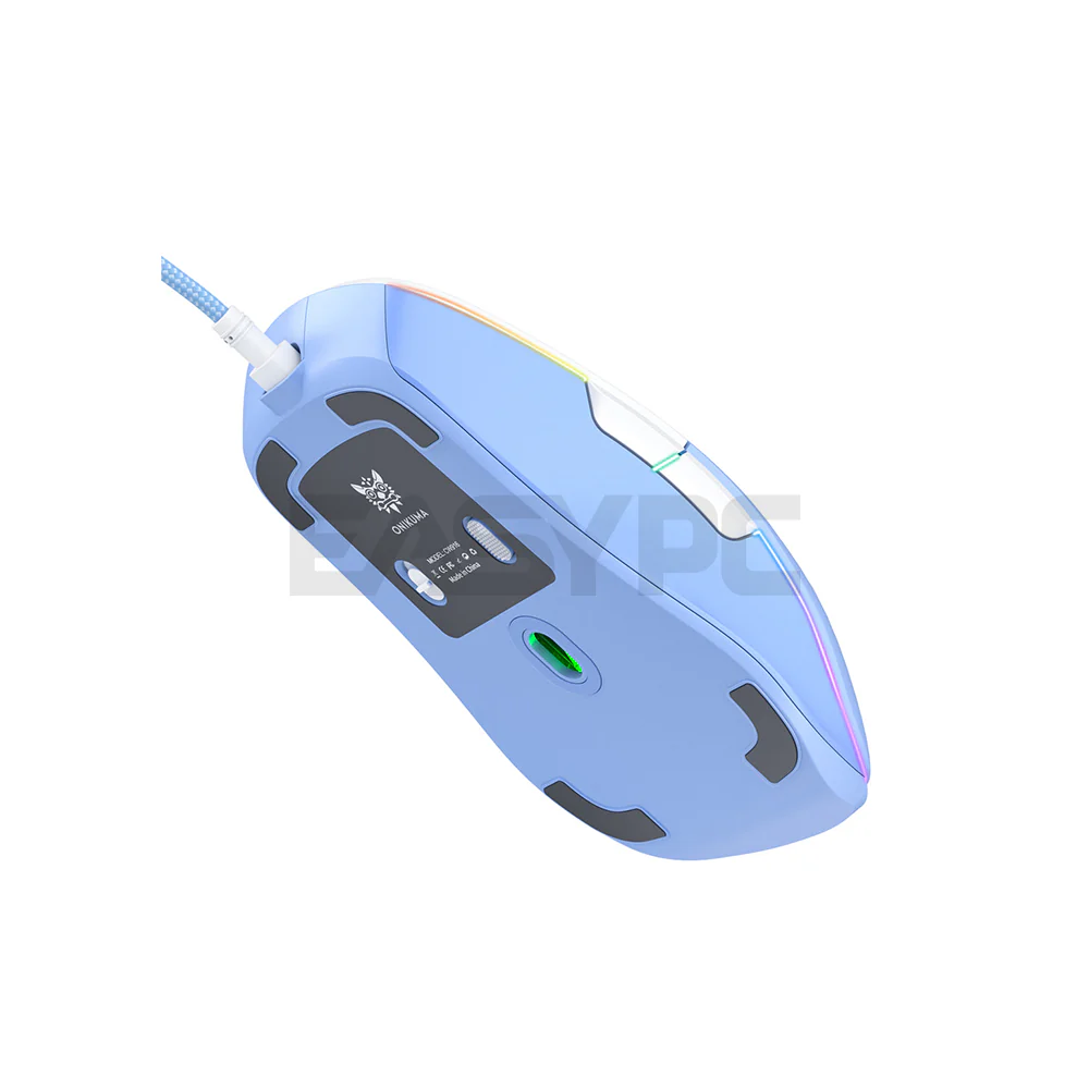 Onikuma CW916 Wired RGB Gaming Mouse Blue - Image 4