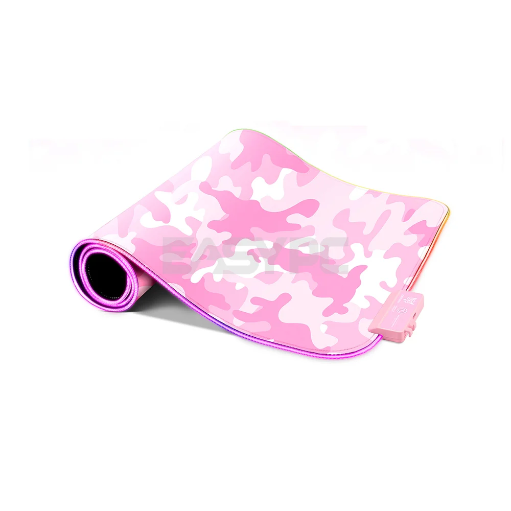 Onikuma G5/G6 RGB Extended, Plug and Play Enhance your gaming experience Gaming Mousepad Pink and Black - Image 3