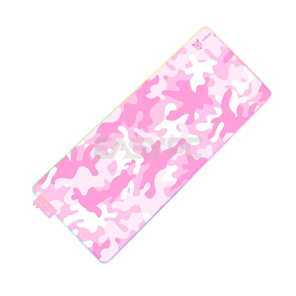 Onikuma G5/G6 RGB Extended, Plug and Play Enhance your gaming experience Gaming Mousepad Pink and Black - Image 4