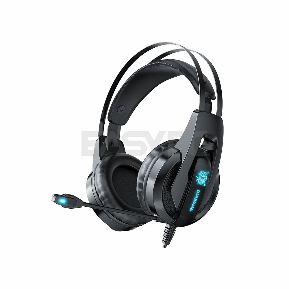 Onikuma K16 Ice Blue LED Light Gaming Headset