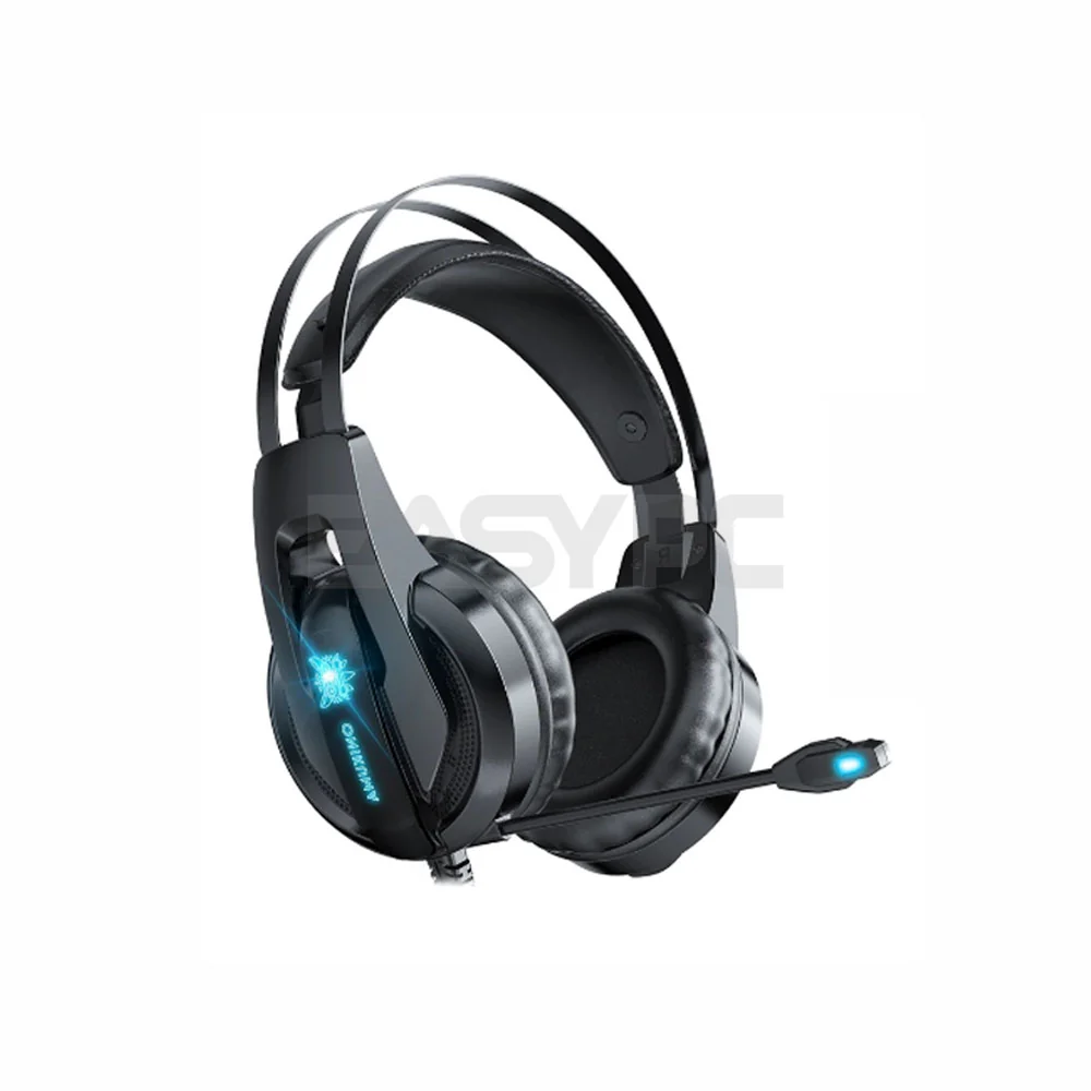 Onikuma K16 Ice Blue LED Light Gaming Headset - Image 3