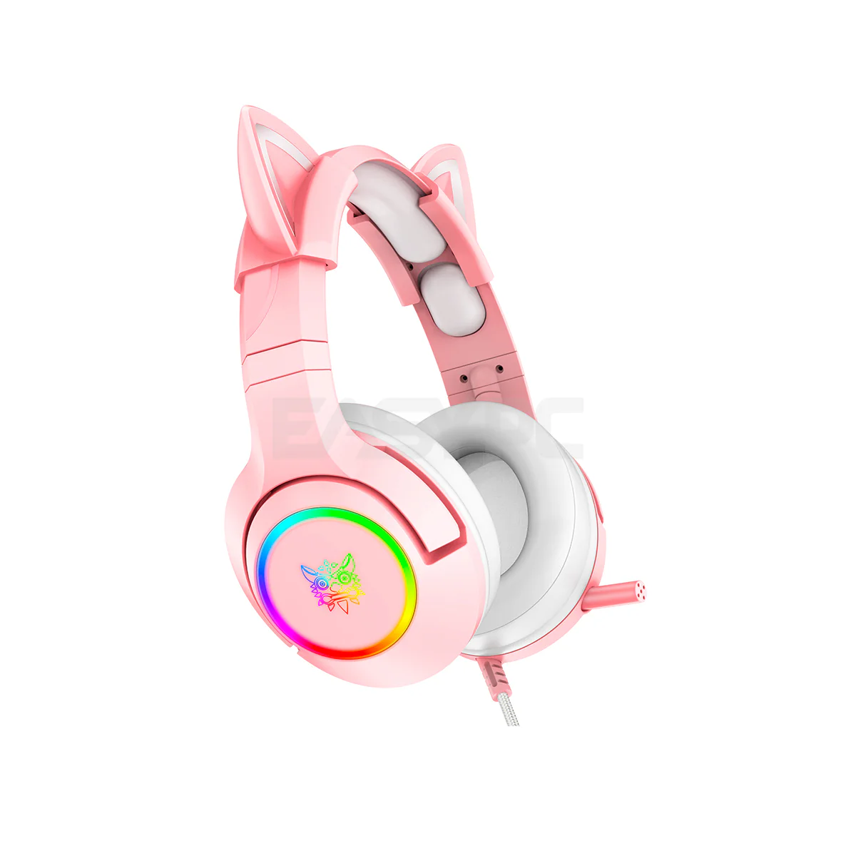 ONIKUMA K9 Pink 7.1 RGB Gaming Headset - Image 3