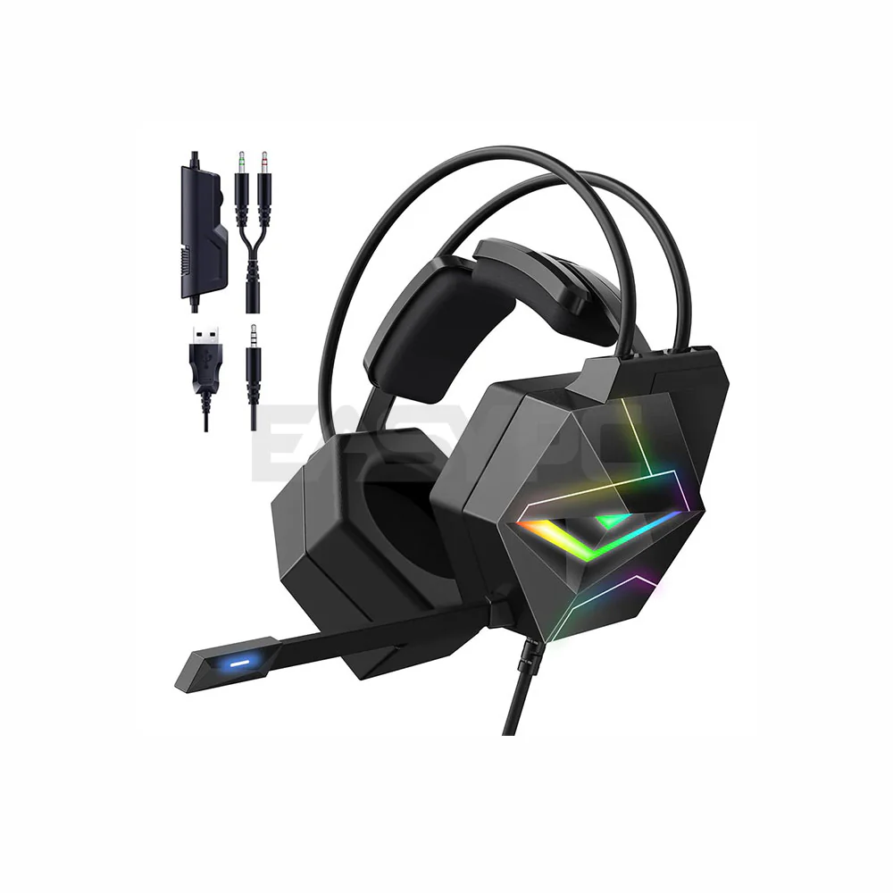 Onikuma X20 USB 7.1 RGB Gaming Headset Black