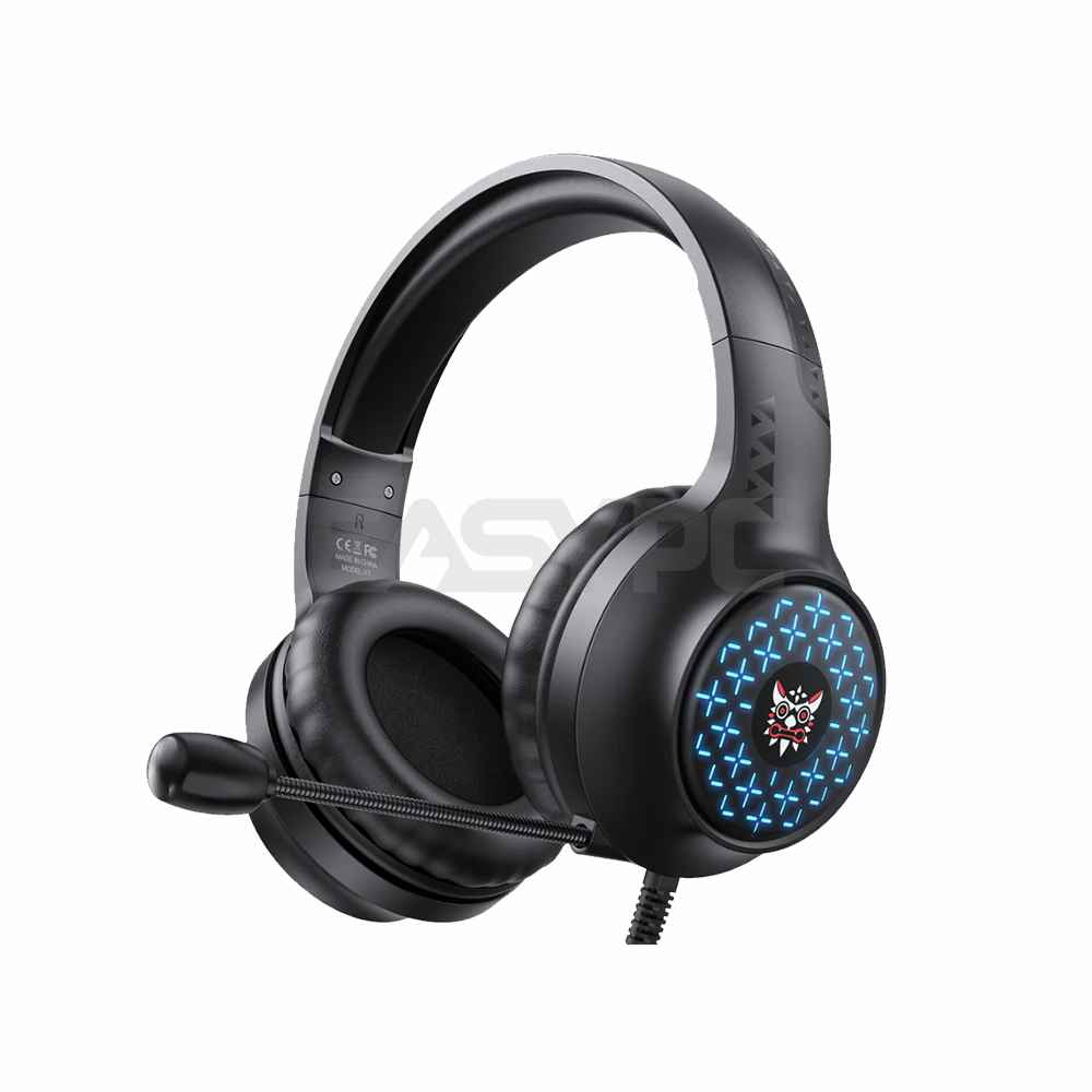 Onikuma X7 Breathing RGB Wired Gaming Headset Black