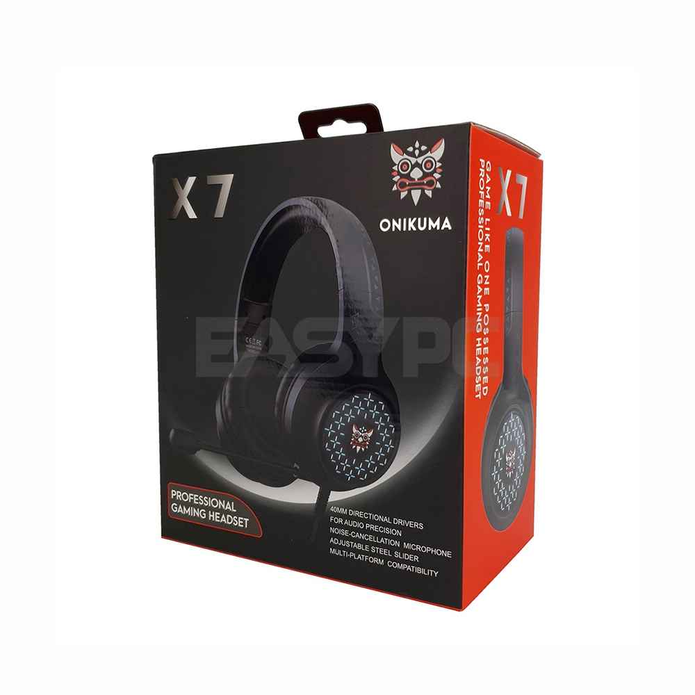Onikuma X7 Breathing RGB Wired Gaming Headset Black - Image 4