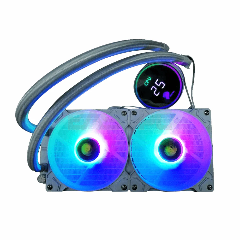 Ovation ACC 240mm Liquid Cooling RGB with Digital Temp. Display White - Image 3