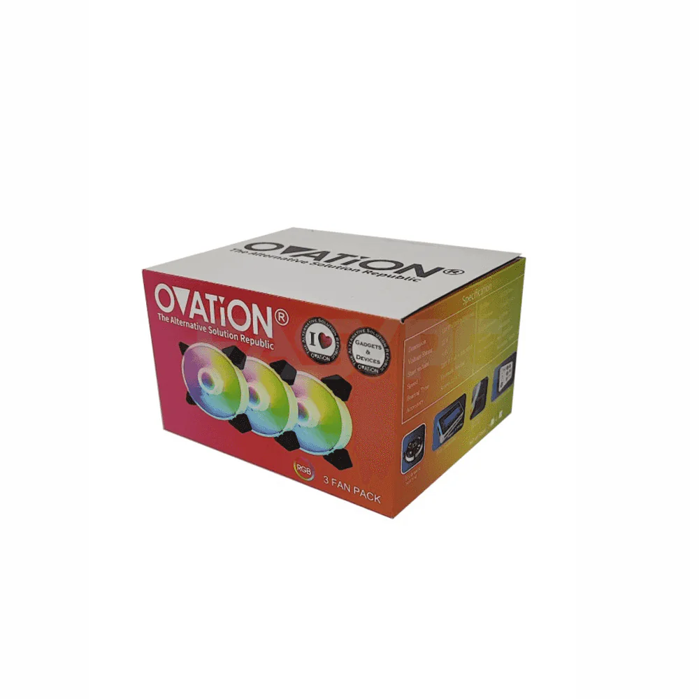 Ovation ACC 3in1 RGB kit Coldcool Standard Chassis Fan - Image 3