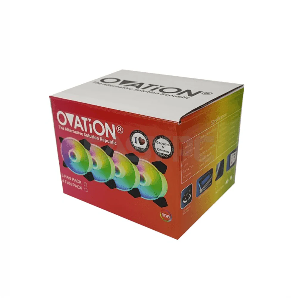 Ovation ACC 4in1 RGB kit Coldcool Standard Chassis Fan - Image 4