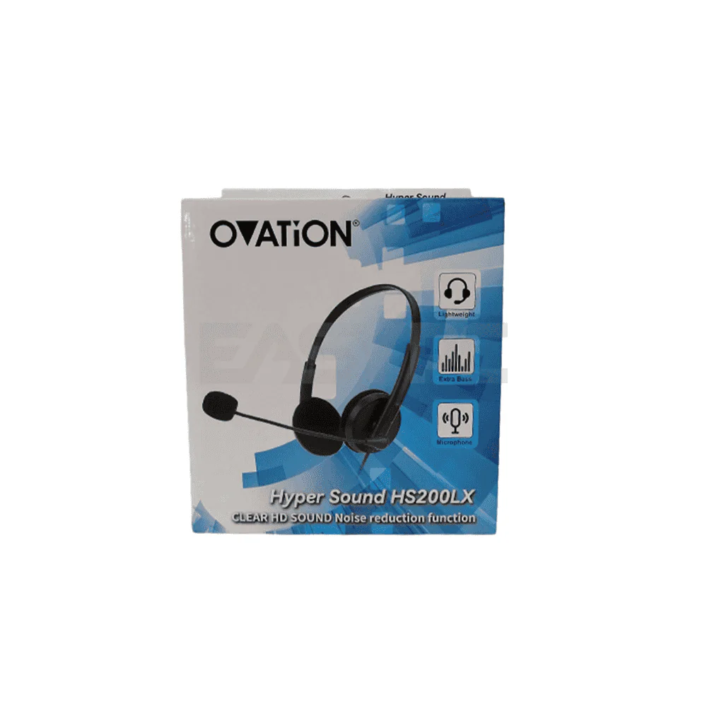 Ovation HS200LX Noise Cancellation Headset Black - Image 3