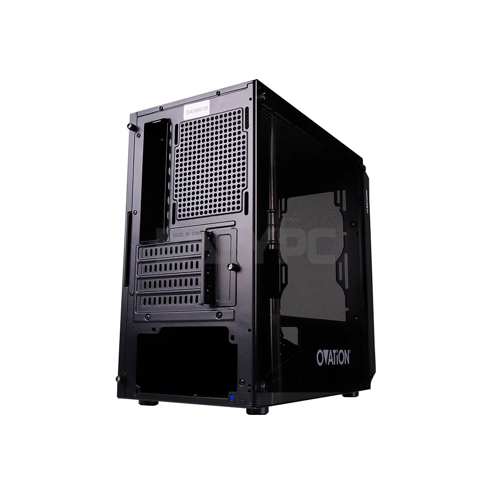 Ovation Hypergate Mesh 3.1 Micro ATX Gaming PC Case Black - Image 6