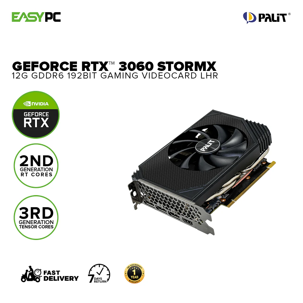 Palit NVIDIA® GeForce RTX™ 3060 StormX NE63060019K9-190AF-V1 12gb 192bit GDdr6 Gaming Videocard LHR - Image 2