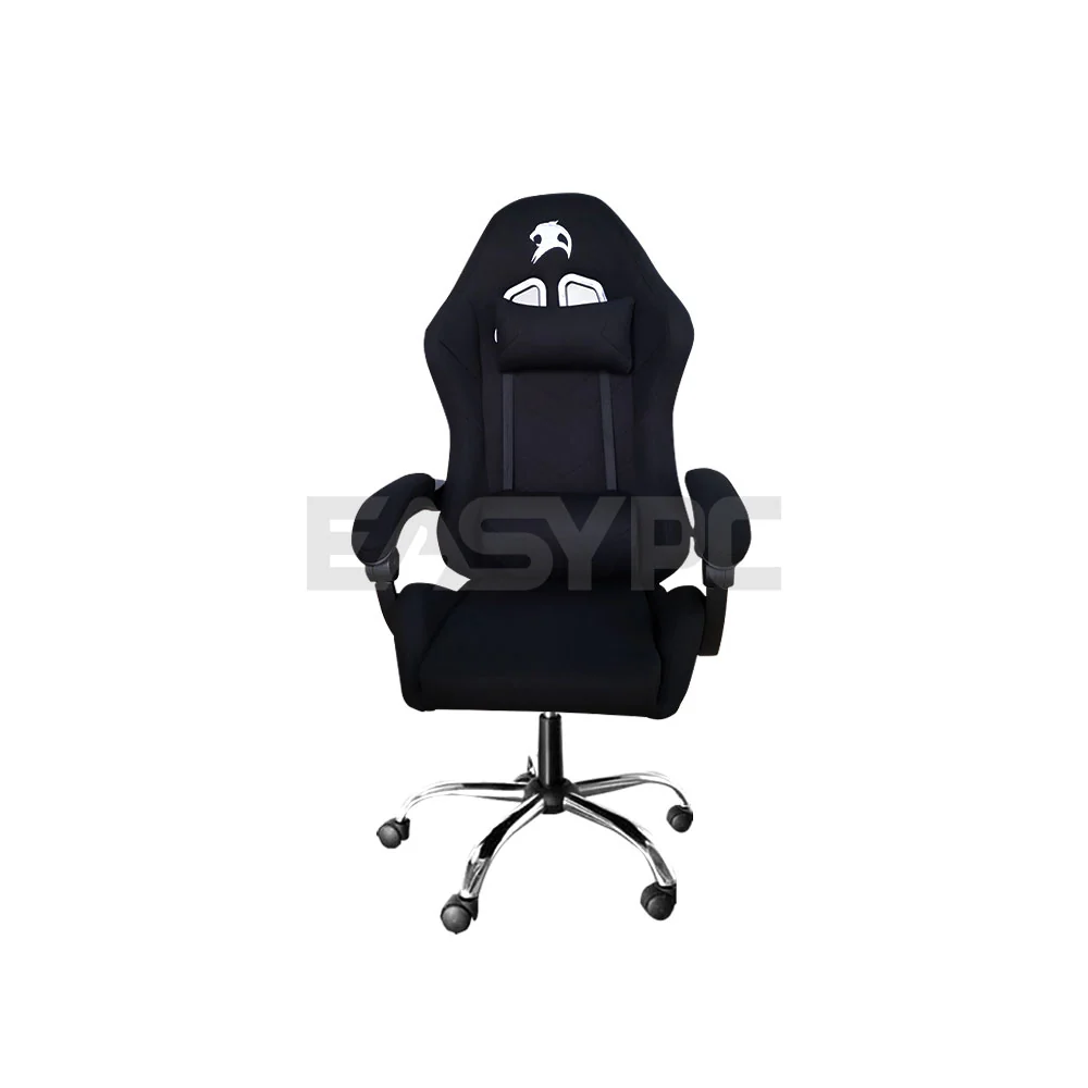 Panther Eclipse Series Steel Legs Fabric Adjustable Height Ergonomically Designed Gaming Chair Black