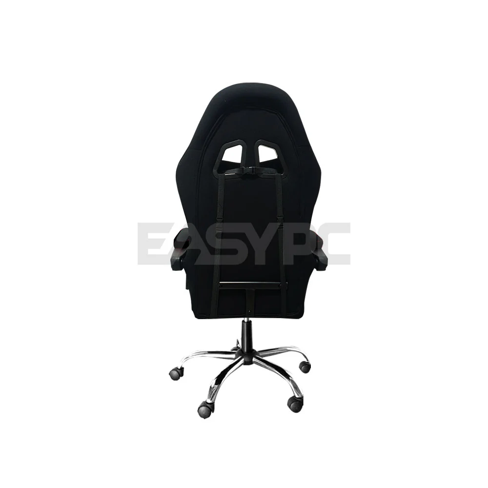 Panther Eclipse Series Steel Legs Fabric Adjustable Height Ergonomically Designed Gaming Chair Black - Image 3