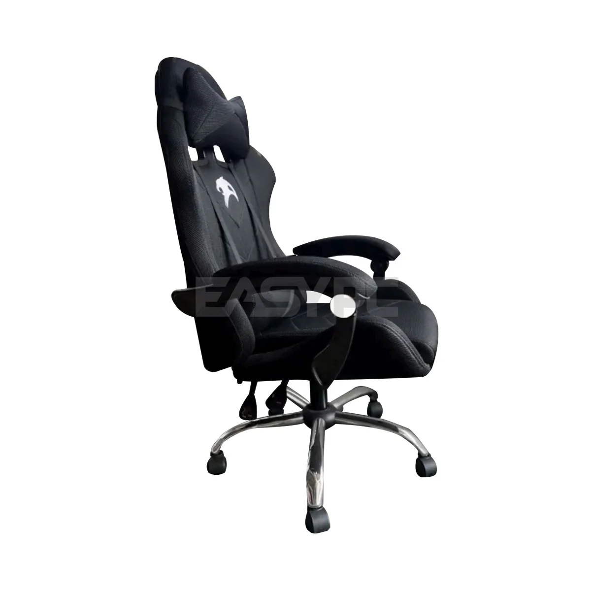 Panther Nightfall Series Nylon Legs Fabric Black and Red Gaming Chair - Image 3
