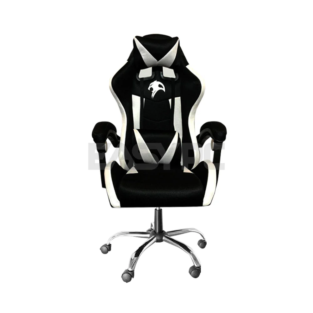 Panther Nightfall Series Steel Legs Gaming Chair Black White