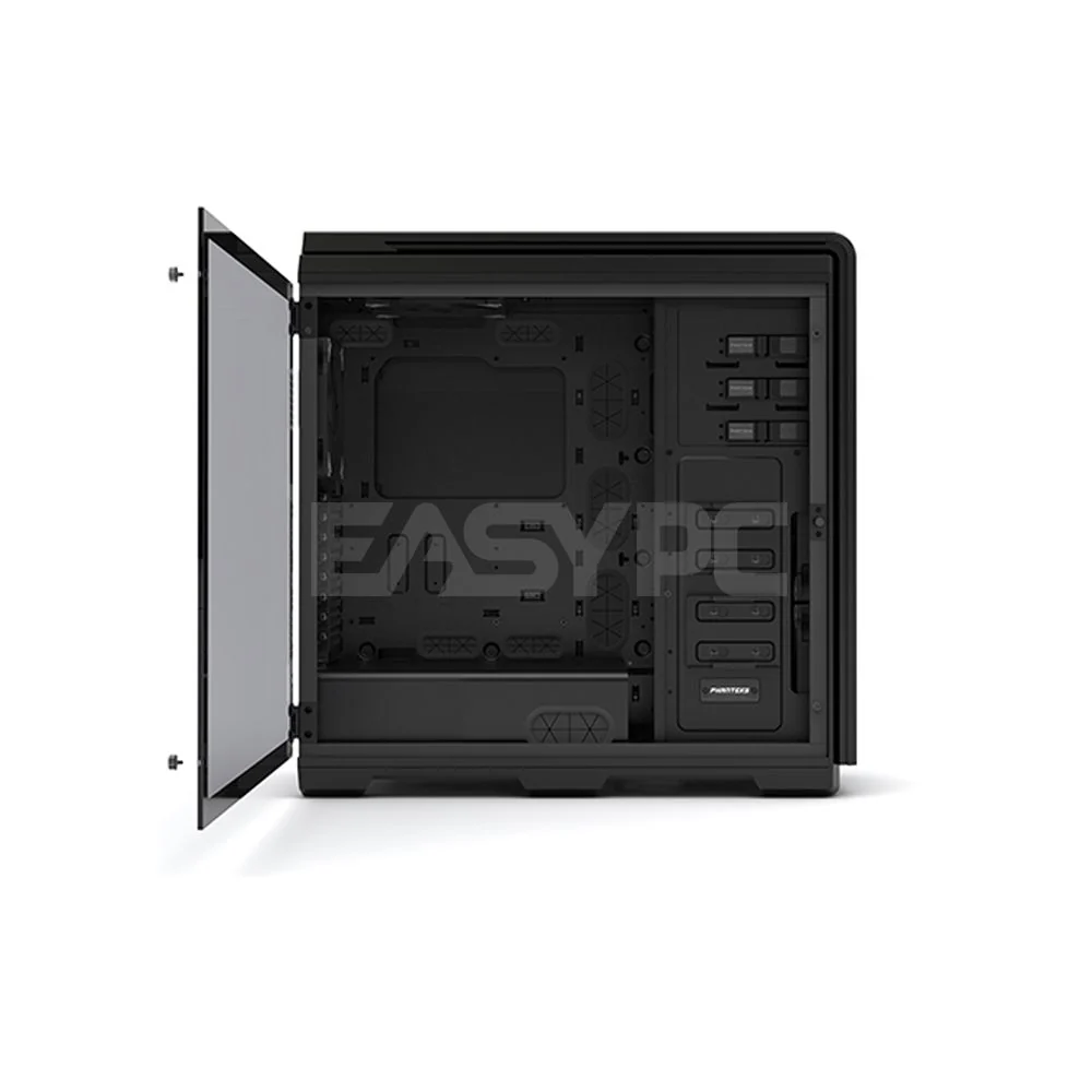 Phanteks Enthoo Luxe Aluminum Exterior/ Steel Chassis Tempered Glass Panel, Water Cooling Support, RGB Controller Black and Gray Full Tower Case 4JTP - Image 4