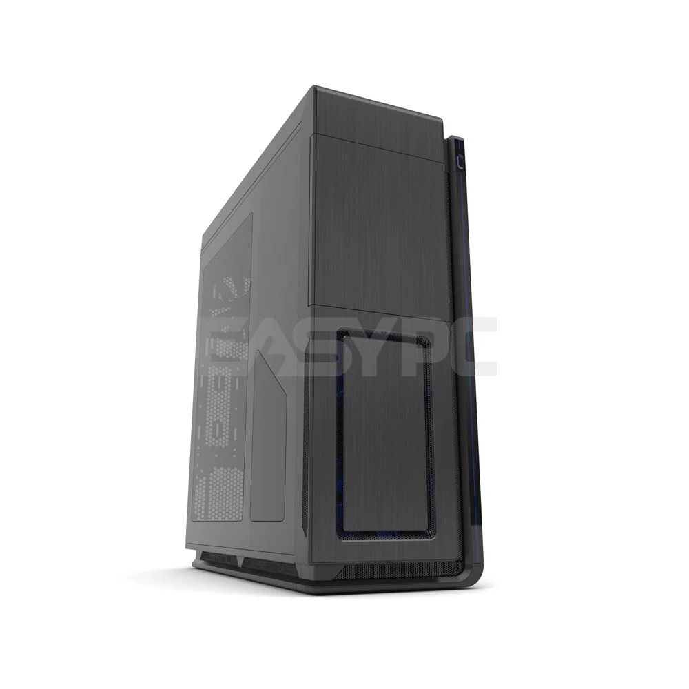 Phanteks Enthoo Primo, controllable LED lighting, Stealth interior Hidden PSU, HDD, cables & grommets organized Black and White Full Tower Case 4JTP