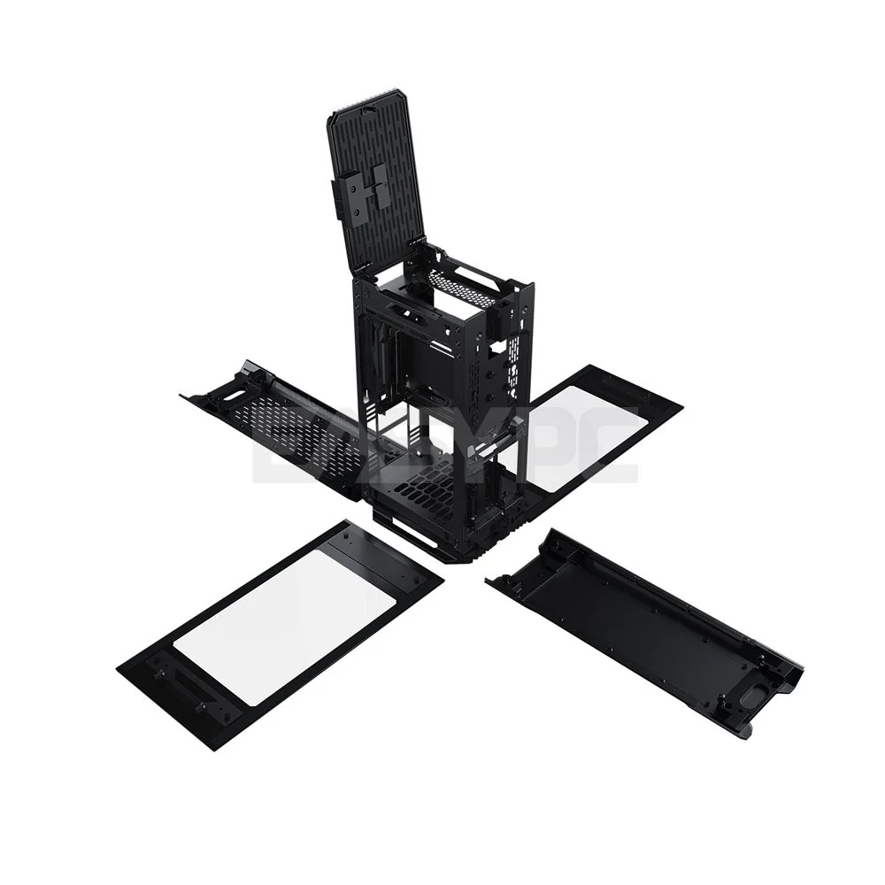 Phanteks Evolv Shift 2 Dual Mini-ITX case, Tempered Glass Side Panels, Aluminum Panels, D-RGB, Satin Black and Anthracite Gray PC Case4JTP - Image 4