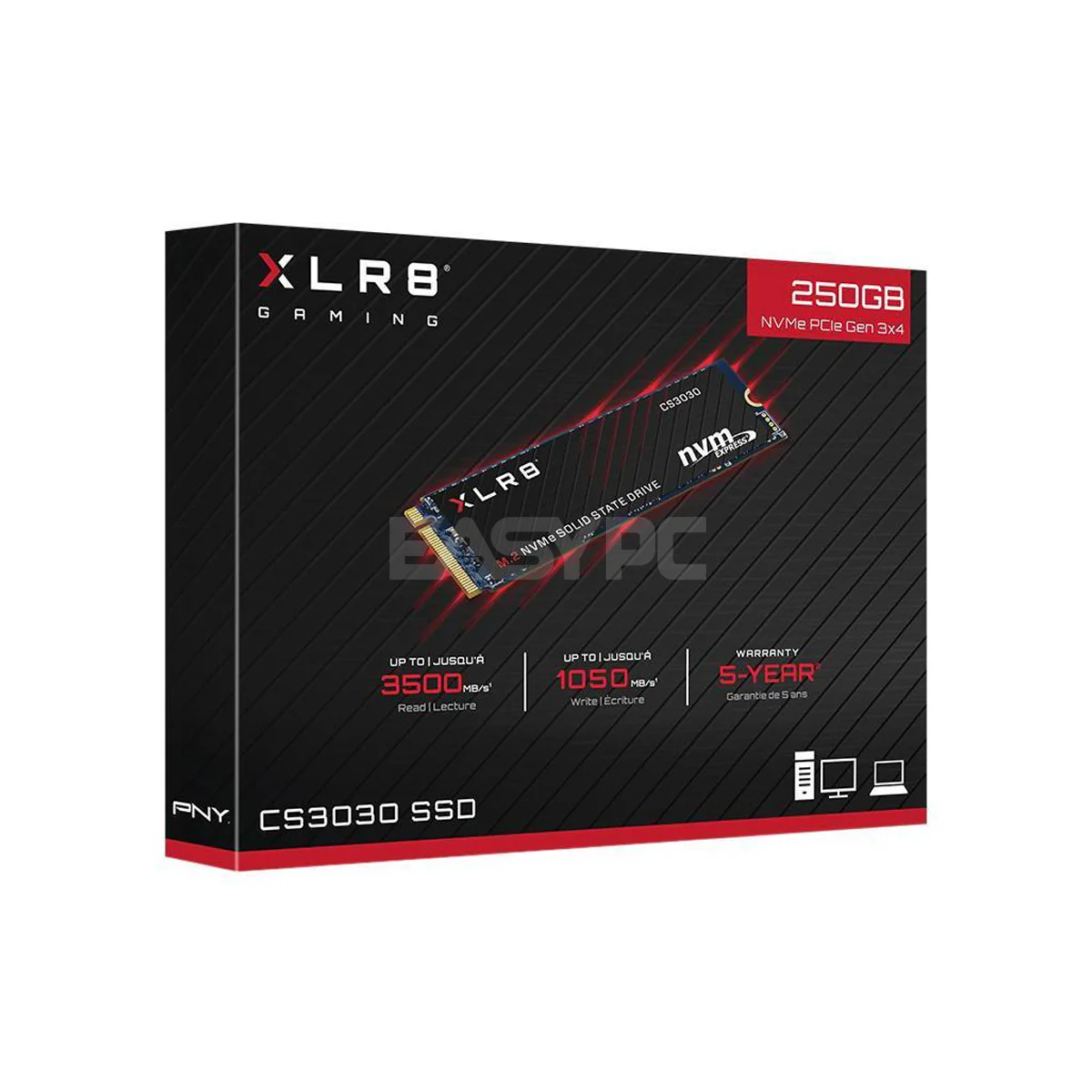 PNY CS3030 250gb M.2 NVME Solid State Drive Gen 3