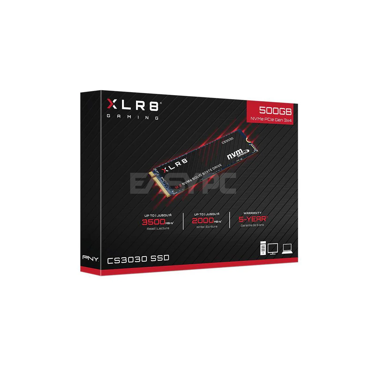 PNY CS3030 500gb M.2 NVME Solid State Drive Gen 3