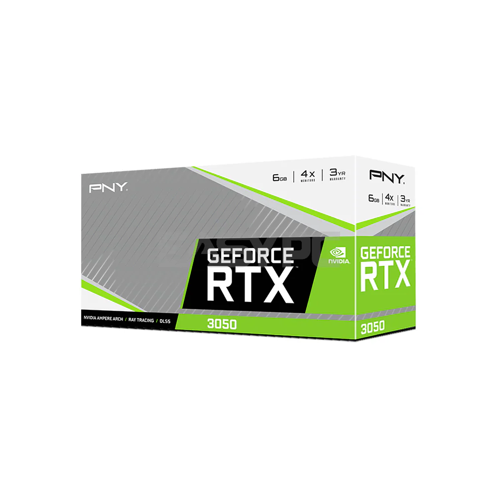PNY Rtx 3050 VERTO Dual Fan VCG30506DFXPB1 6gb 128bit GDdr6 Gaming Videocard - Image 3