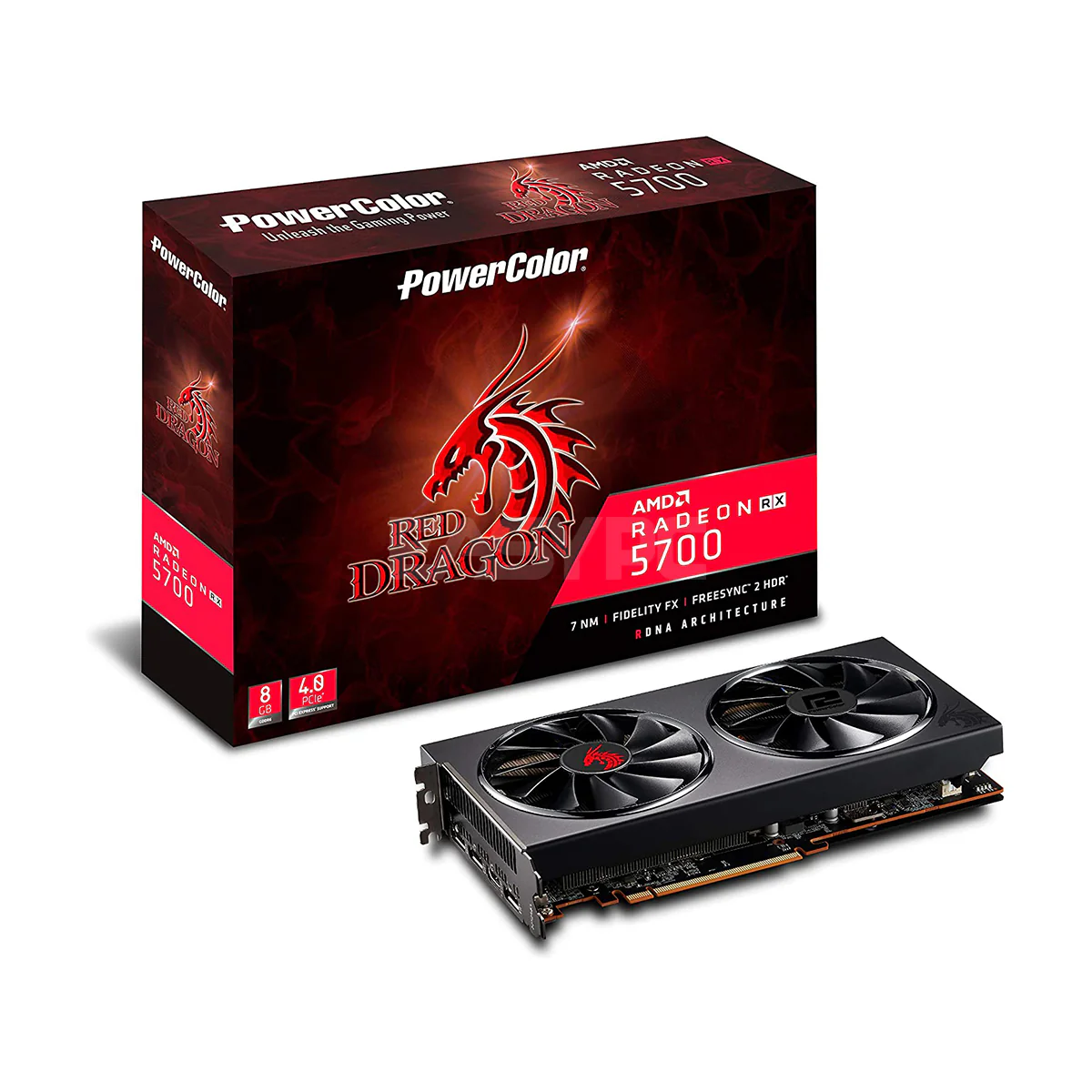 Powercolor Red Dragon Rx 5700 Videocard 8GB 256bit GDdr6