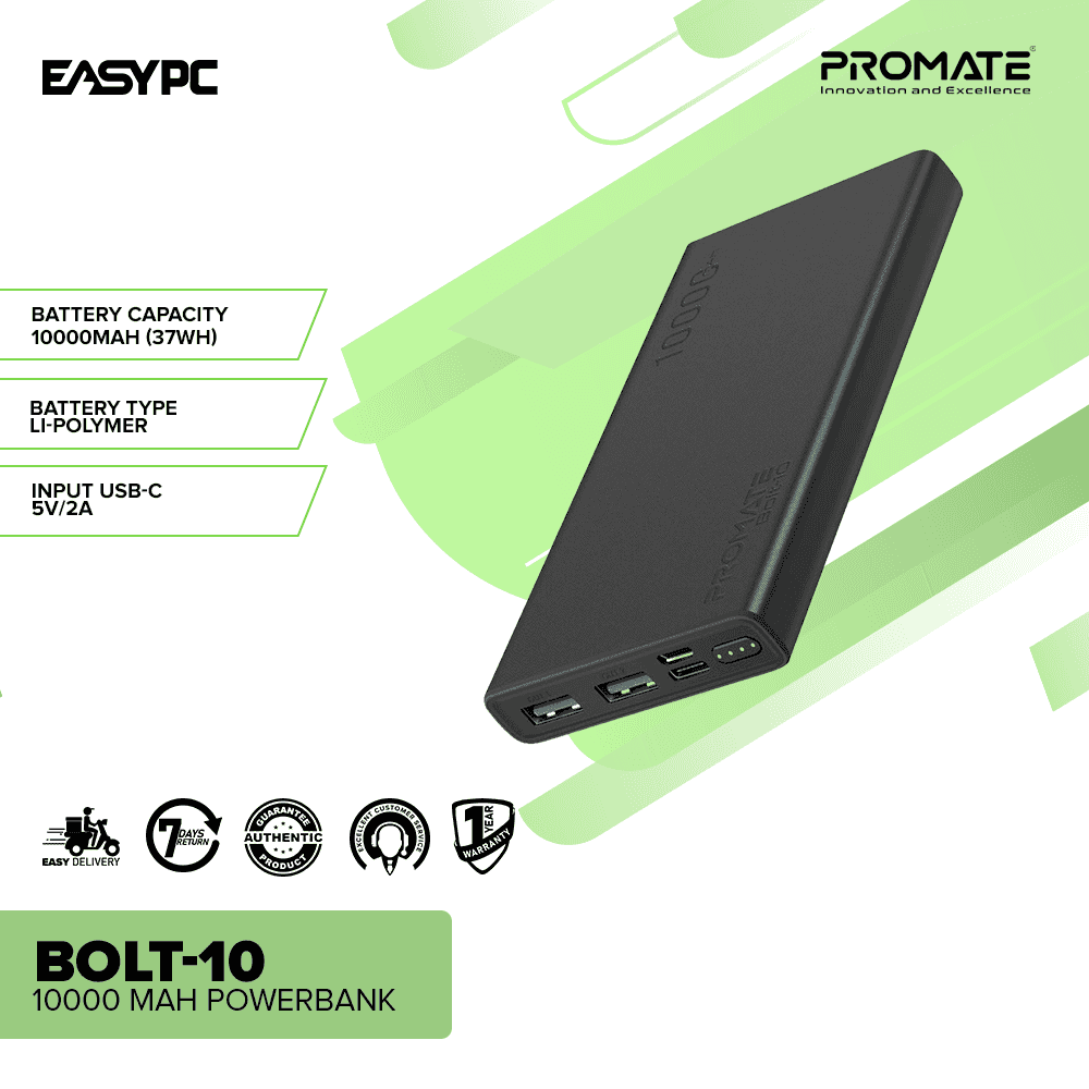 Promate BOLT-10 10000 mAh Powerbank - Image 2